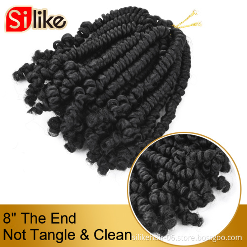 Spring Twist Crochet Hair Extensions Ombre Colors Crochet Braids Bomb Twist Hair Synthetic Crochet Braiding Hair